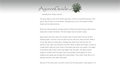 Desktop Screenshot of agaveguide.com