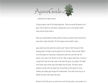 Tablet Screenshot of agaveguide.com